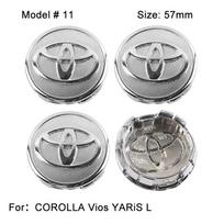 2026 m. nauji „Toyota“ 57/62 mm automobilio ratlankio centro dangtelio dekoravimo ženkleliai, skirti „Toyota C-hr Rav4 Yaris Hilux Avensis Prius“