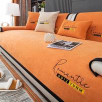 1pcs Embroidery Non-slip Sofa Cover Dog Mat Cushion All-inclusive Removable Multi-size Corner Sofa Towel Sectional Sofa Towel 70x70cm 1pcs pilka spalva