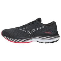 Mizuno Wave Rider 26 bėgimo bateliai su raišteliais, neslystantys, atsparūs dėvėjimuisi, žemo ūgio, unisex sportbačiai, juodi ir raudoni, J1GC220352 39