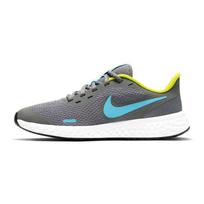 Nike Revolution 5 GS Smoke Grey Chlorine Blue Kids Sneakers High-Voltage White BQ5671-019 39