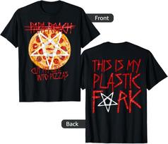 2 sides Papa Roach Band Cut My Life Into Pizzas Shirt Black Unisex T-Shirt XL