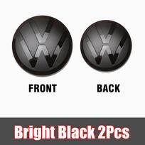VW Automobilio Priekinės Grotelių Ženklelis Galinės Bagažinės Emblemos Dangtelis Automobilių Aksesuarai Volkswagen VW Golf 6 Golf 7 Mk6 7.5 8 VARIANT Polo 2 10-13 Golf 6 (MK6) juoda
