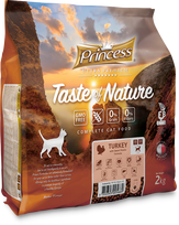 Sausas ėdalas suaugusioms katėms be grūdų PRINCESS T’O’Nature kalakutas/saldžioji bulvė, 2kg
