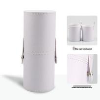 Large Capacity PU Leather Makeup Brush & Pen Holder Storage Tube Diameter 8cm x Height 20cm (In Stock)