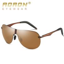 AORON aliuminio rėmeliai naktinio matymo poliarizuoti akiniai nuo saulės vyrams vairuotojo akiniai