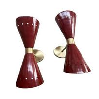 Diabolo Sieninis Šviestuvas Vidurio Amžiaus Modernus Žalvarinis Itališkas Stilnovo Stiliaus Šviestuvas Elegantiška Naktinė Kosmetinio staliuko Lempa Namų Dekoro Apšvietimo Įrenginys