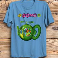 Gong Rock Grupė Daevid Allen Marškinėliai Skraidanti Arbatinukė Didier Malherbe Pip Pyle Unisex Marškinėliai XXXXL