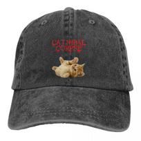 Pure Color Cowboy Hats Catnibal Corpse Women's Hat Sun Visor Baseball Caps Heavy Mental Cat Meme Peaked Trucker Dad Hat Adjustable