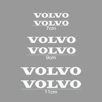 6 vnt./rinkinys Automobilio padangų suportų dangtelio lipdukai Stiliaus dekoracija Viniliniai Automobilio ratų stabdžių dangteliai Volvo V40 S40 S60 XC60 XC90 6Pieces balta