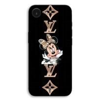 „Minnie Mouse LV“ juodo fono dėklas, skirtas „iPhone 16E“, kurį sukūrė „Maniacase“ juoda