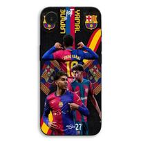 Coque Pour iPhone SE 2024 Lamine Yamal FC Barcelone Wallpaper Maniacase juoda