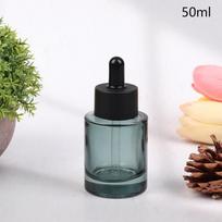 30/50/100 ml lašintuvų buteliukai stikliniai tušti eterinių aliejų aromaterapijos buteliukai juodu dangteliu tamsiai žali pipetiniai buteliukai užpildomi 30ml