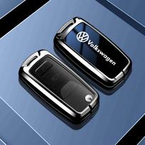 VOLKSWAGEN VW Naujas cinko lydinio automobilio rakto dėklas Pilnos apsaugos korpuso krepšys VW Volkswagen Polo Tiguan Passat Golf Jetta La