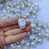Natural freshwater pearls Big Baroque special-shaped real pearls DIY work in progress Fishtail loose beads Bare beads