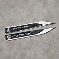 Skirta VW Volkswagen Jetta MK5 Golf 2 vnt. Metalinis Volkswagen logotipas Ženklelis Automobilio Sparno Šoninė Emblema Lipdukas Skirta VW GTI Polo Golf MK8 Touare