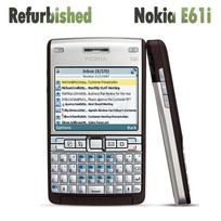 Atnaujintas originalus Nokia E61i 3G Symbian 9.1 mobilusis telefonas su 1 SIM No charger sidabras