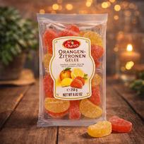 ŽELINIAI SALDAINIAI CITRUSINIU SKONIU  250 g.