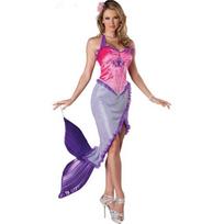 Naujas Karibų jūrų nimfos Cosplay kostiumas Princesės kostiumas Išleistuvių vakarėlio apranga Žaidimų apranga One size fits all raudona