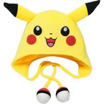 Žaisminga pliušinė Pokemon Pikachu kepurė su Pokeball kutais