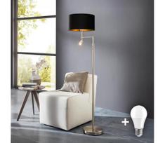 Eglo - LED grindinis šviestuvas TUNJA 1xE27/60W/230V + integruota LED/2,1W skersmuo 38 cm chromas/juodas