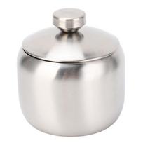Didelis nerūdijančio plieno cukraus dubuo prieskonių stiklainis su dangteliu, skirtas druskingiems saldainiams kavai, galima plauti indaplovėje L(for 6.5-9kg) rožinio aukso spalvos