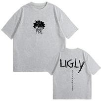 Uglyfacekid Hanzi Merch Grafinis marškinėlis Vyrams Moterims Laisvalaikio Juokingi Manga Drabužiai Marškinėliai Unisex Didesnio Dydžio Vintage Medvilniniai Marškinėliai S