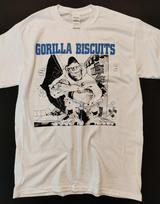 Gorilla Biscuits Hardcore Punk Grupės Balti Marškinėliai Rankomis Spausdinti Šilkografija Unisex Marškinėliai M