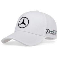 Automobilio lipdukas 2025 Karštas Benz automobiliui Antis liežuvio dangtelis Mercedes benz 3D kepurė Automobilio MOTO GP lenktynės F1 Beisbolo kepurė Kepurė Reguliuojama Cas juoda