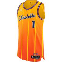 Jordan Charlotte Hornets LaMelo Ball 2025/26 Autentiški marškinėliai NBA City Edition Drėgmę sugeriantis Sportinis be rankovių Krepšinio tankas HM6087-820 M orange