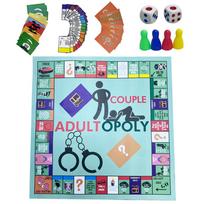 Stalo žaidimas Adultopoly Poros stalo žaidimas Juokingas santykių kortų žaidimas Interaktyvus nešiojamas poros žaidimas vyrui žmonai
