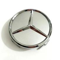 Automobilio lipdukas Mercedes Benz 4 vnt./rinkinys 75 mm Mercedes Benz AMG W203 W206 W220 W205 W211 W212 Automobilio ratų centrinių dangtelių Būkite juoda