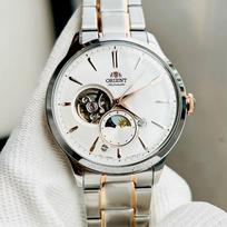 Orient Classic Sun & Moon vyriškas laikrodis RA-AS0101S10B + DĖŽUTĖ