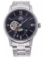 Vyriškas laikrodis Orient Classic Sun & Moon RA-AS0008B10B + DĖKLO