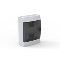 Automatinių jungiklių skydelis HOROZ, 16 modulių, IP40, su skaidriomis durelėmis, baltos sp., pavirš