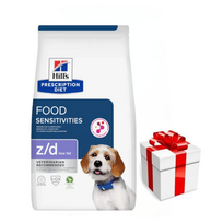 HILL'S PD Prescription Diet Canine z/d Maisto jautrumas Mažai riebalų 3 kg + Staigmena Šunui