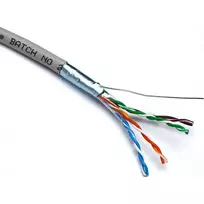 Kabelis ryšio Excel 100-216 Cat5 F/UTP  (PVC, ECA, pilkas, ritė 305m.)
