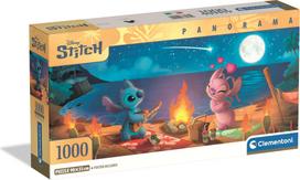 Clementoni - Puzzle Panorama HQC Disney Stitch, 1000 pcs (I-37061)