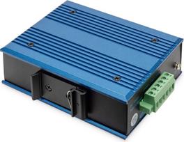Digitus 4 port Fast Ethernet network switch, industrial, unmanaged, 1 SFP FE uplink