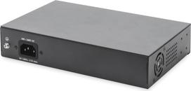 Digitus 8-Port Gigabit PoE Networkswitch, Desktop, unmanaged, 2 Uplink Ports, SFP, 180 W, af/at/bt