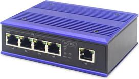 Digitus ASSMANN Electronic DN-651118 network switch Gigabit Ethernet (10/100/1000) Black, Blue