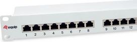 Equip 24-Port Cat.6 Shielded Patch Panel, Light Grey