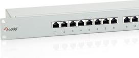 Equip 24-Port Cat.6 Shielded Patch Panel, Light Grey