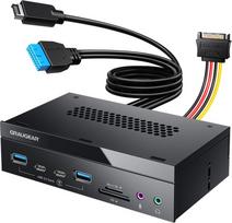 Graugear Front Panel 4-Fold + Card Reader USB,SD,Micro