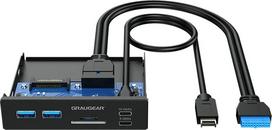 Graugear Multi Front Panel with USB Hub + Card Reader