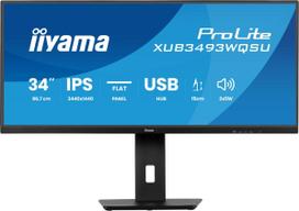 Iiyama ProLite XUB3493WQSU-B6 computer monitor 86.4 cm (34") 3440 x 1440 pixels UltraWide Quad HD LED Black