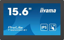 Iiyama T1624MSC-B1 computer monitor 39.6 cm (15.6") 1920 x 1080 pixels Full HD LED Touchscreen Black