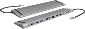 Logilink UA0373 laptop dock/port replicator Wired USB 3.2 Gen 1 (3.1 Gen 1) Type-C Aluminium