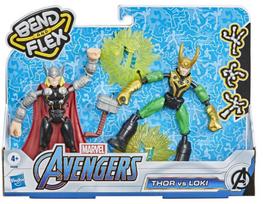 Veiksmo figūrėlių rinkinys Bend And Flex Thor ir Loki Hasbro F0245