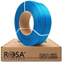 3D plastikas PLA mėlyna (capri blue satin) 1.75mm 1kg refill pakuotė Rosa3D