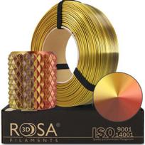 3D plastikas PLA tripusė aukso/vario/bronzos (Treasure) 1.75mm 1kg refill pakuotė Rosa3D